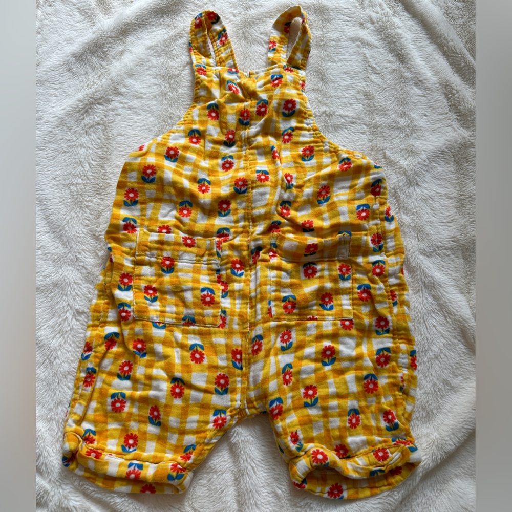 Hanna Andersson Muslin Short Overalls 3T